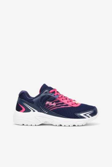 Fila Femme Memory Starform Slip Resistant Shoe 418 Navy / Rose Glow / Metallic Silver Fila France PGK-254691